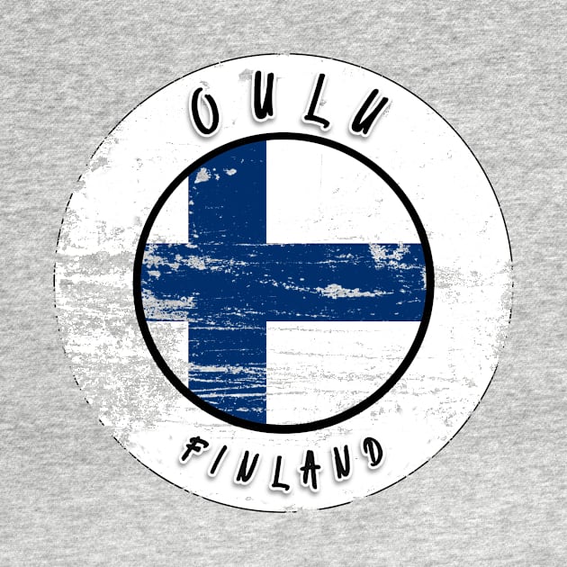 Oulu Finland Vintage by Travel Penguin